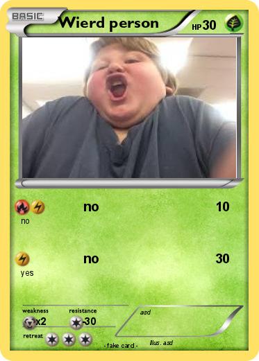 Pokemon Wierd person