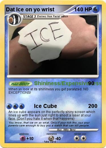 Pokemon Dat Ice on yo wrist