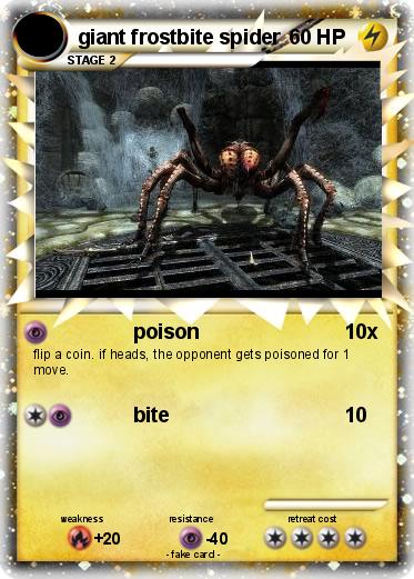 Pokemon giant frostbite spider