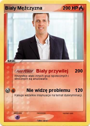 Pokemon Biały Mężczyzna
