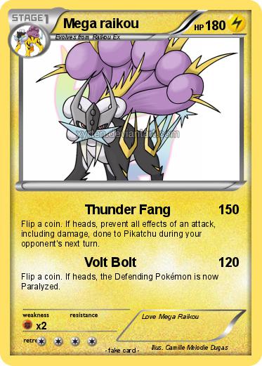 Pokemon Mega raikou