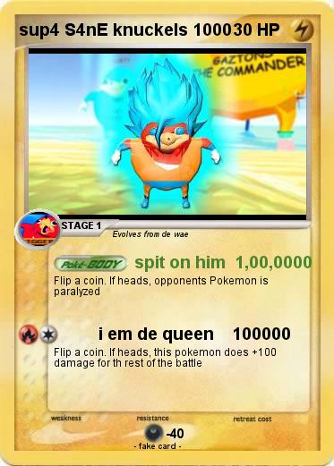 Pokemon sup4 S4nE knuckels 1000
