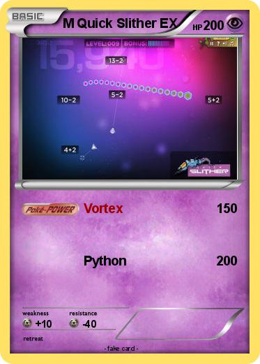 Pokemon M Quick Slither EX
