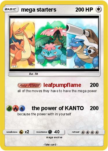Pokemon mega starters