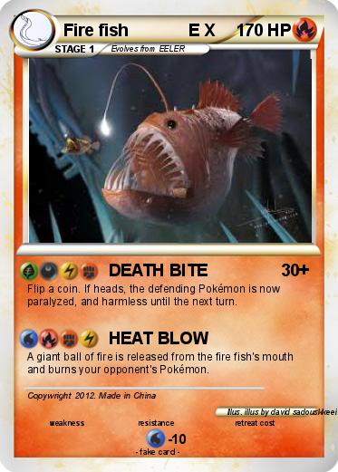 Pokemon Fire fish             E X