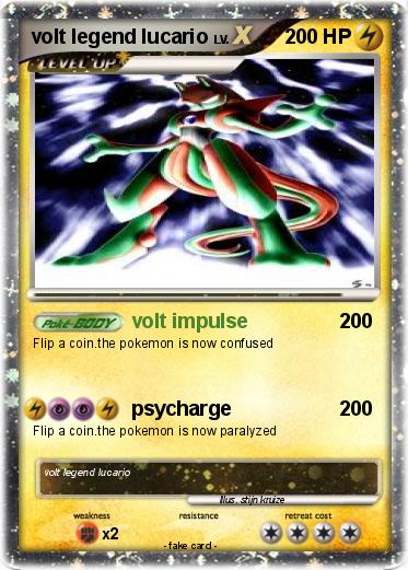 Pokemon volt legend lucario
