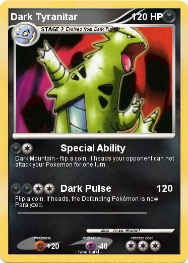 Pokemon Dark Tyranitar