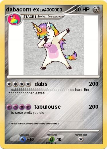 Pokemon dabacorn ex