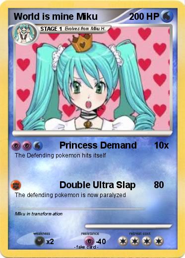 Pokemon World is mine Miku