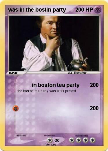 Pokemon was in the bostin party