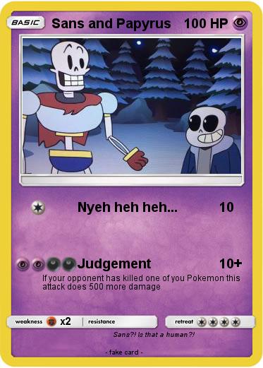 Pokemon Sans and Papyrus