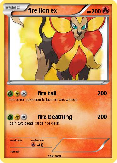 Pokemon fire lion ex