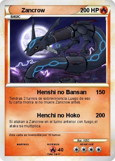 Pokemon Zancrow