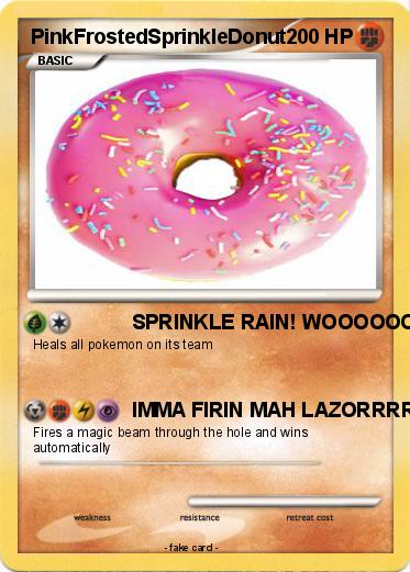 Pokemon PinkFrostedSprinkleDonut