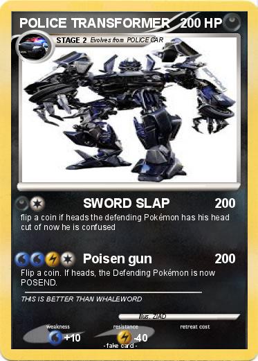 Pokemon POLICE TRANSFORMER