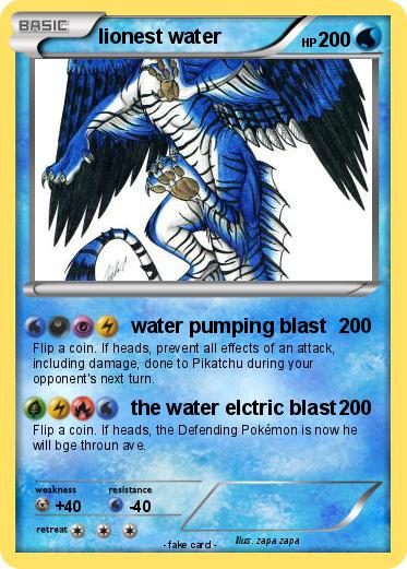 Pokemon lionest water