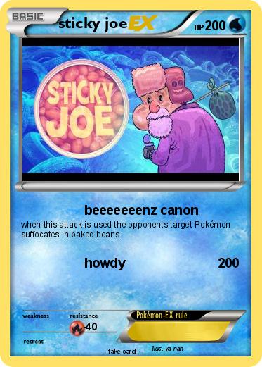 Pokemon sticky joe
