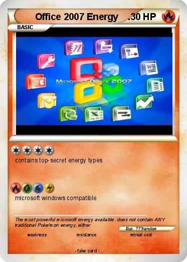 Pokemon Office 2007 Energy    .