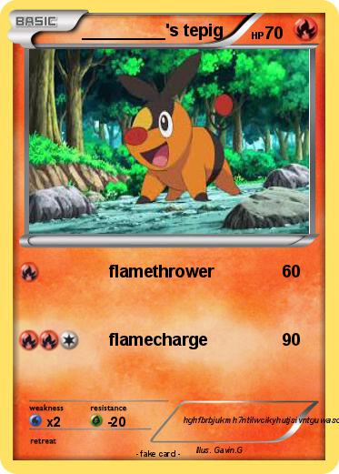 Pokemon _________'s tepig