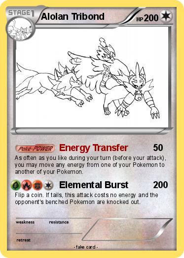 Pokemon Alolan Tribond