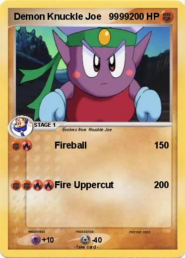 Pokemon Demon Knuckle Joe   9999