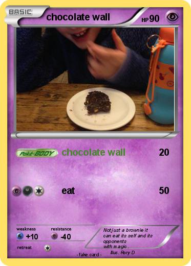 Pokemon chocolate wall