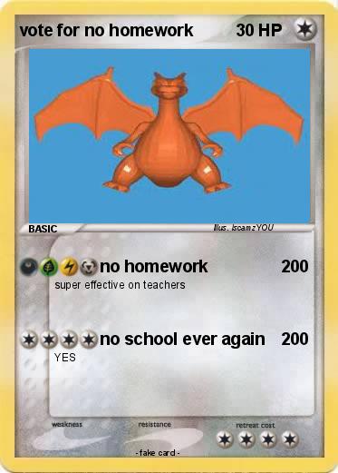 Pokemon vote for no homework
