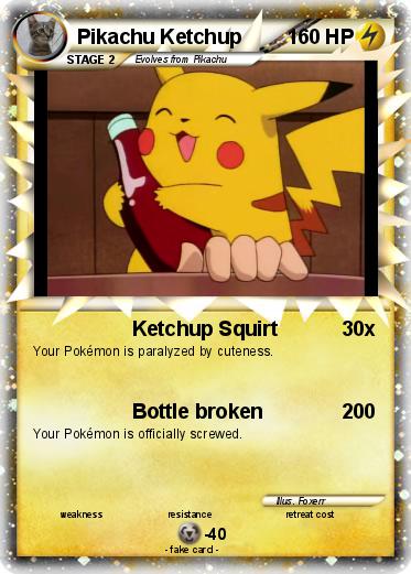 Pokemon Pikachu Ketchup