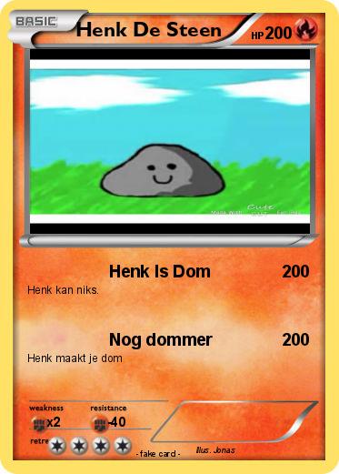 Pokemon Henk De Steen