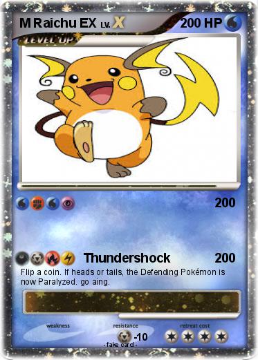 Pokemon M Raichu EX