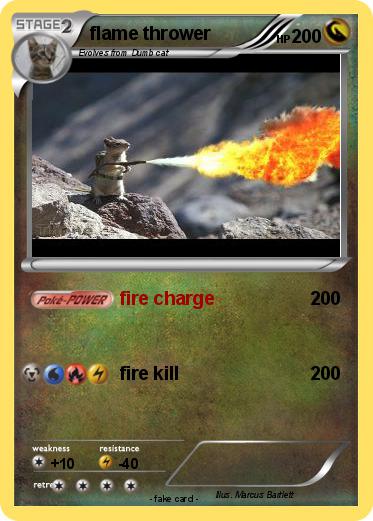 Pokemon flame thrower