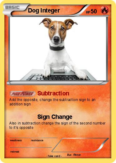Pokemon Dog Integer Pokemon Dog Integer