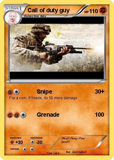 Pokemon Call of duty guy