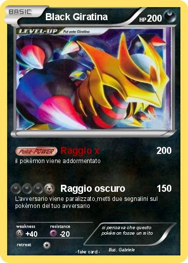 Pokemon Black Giratina