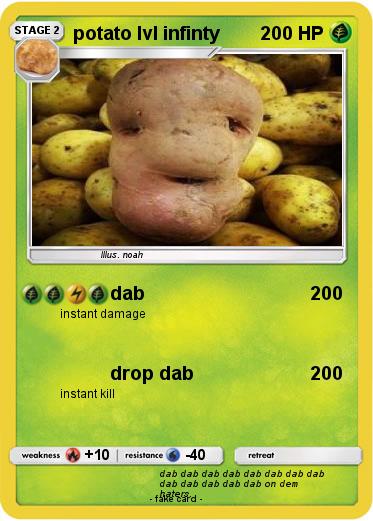 Pokemon potato lvl infinty