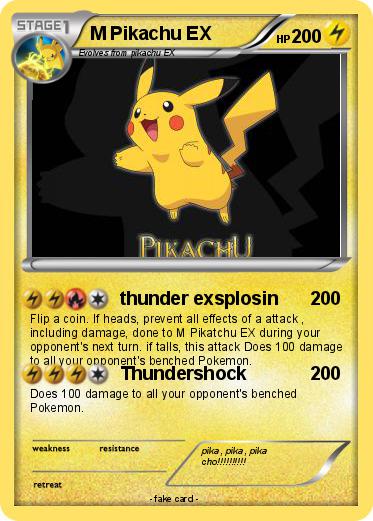 Pokemon M Pikachu EX