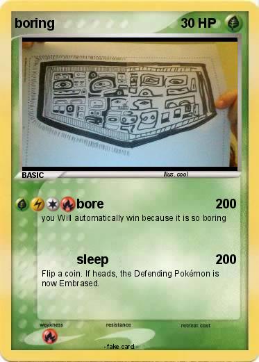 Pokemon boring