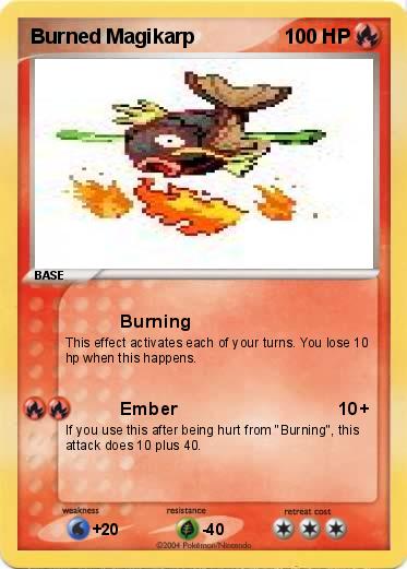 Pokemon Burned Magikarp