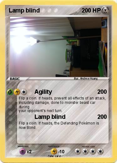 Pokemon Lamp blind