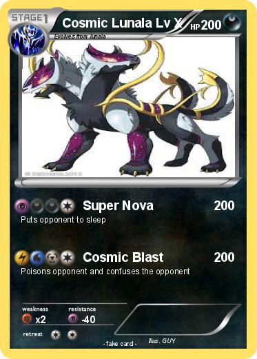 Pokemon Cosmic Lunala Lv X