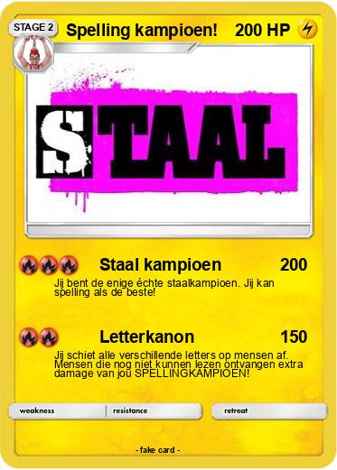 Pokemon Spelling kampioen!