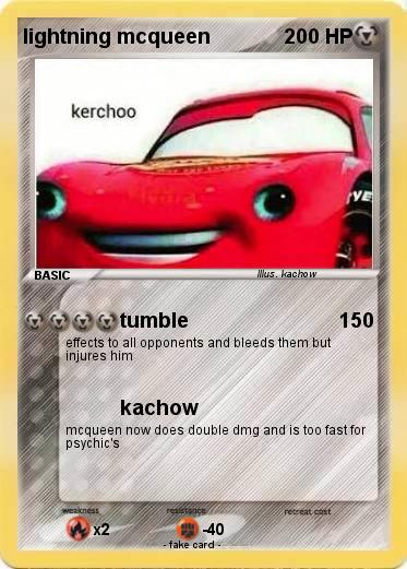 Pokemon lightning mcqueen