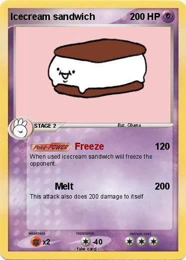 Pokemon Icecream sandwich