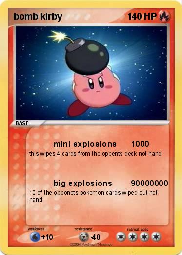 Pokemon bomb kirby