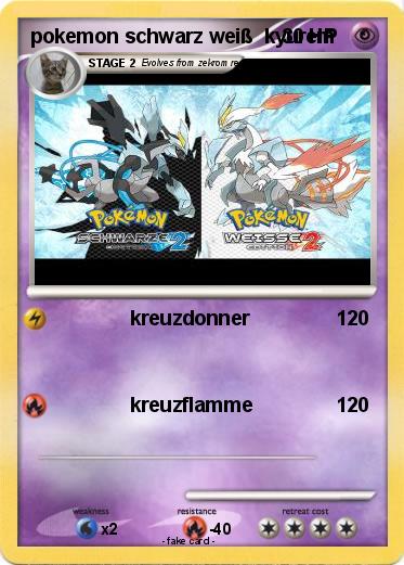 Pokemon pokemon schwarz weiß  kyurem