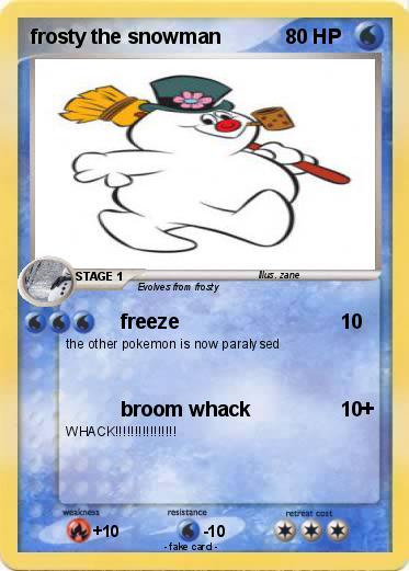 Pokemon frosty the snowman