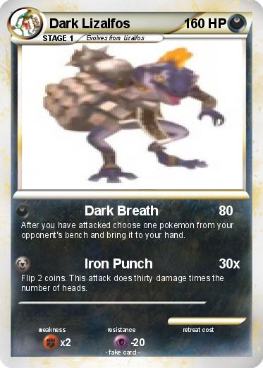 Pokemon Dark Lizalfos