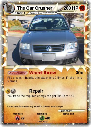 Pokemon The Car Crusher