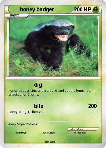 Pokemon honey badger