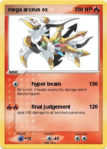 Pokemon mega arceus ex